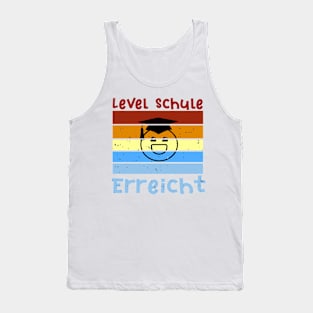 Level Schule erreicht Smiley Schulbeginn T shirt Tank Top